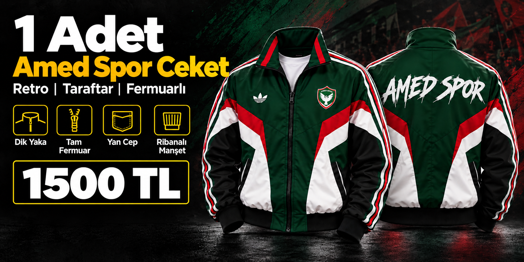 1 adet Amed Spor Ceket